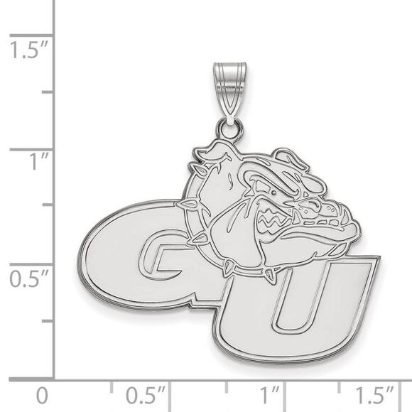 14k White Gold Gonzaga U XL Pendant